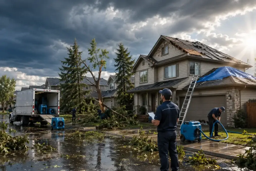 Storm Damage in Calgary