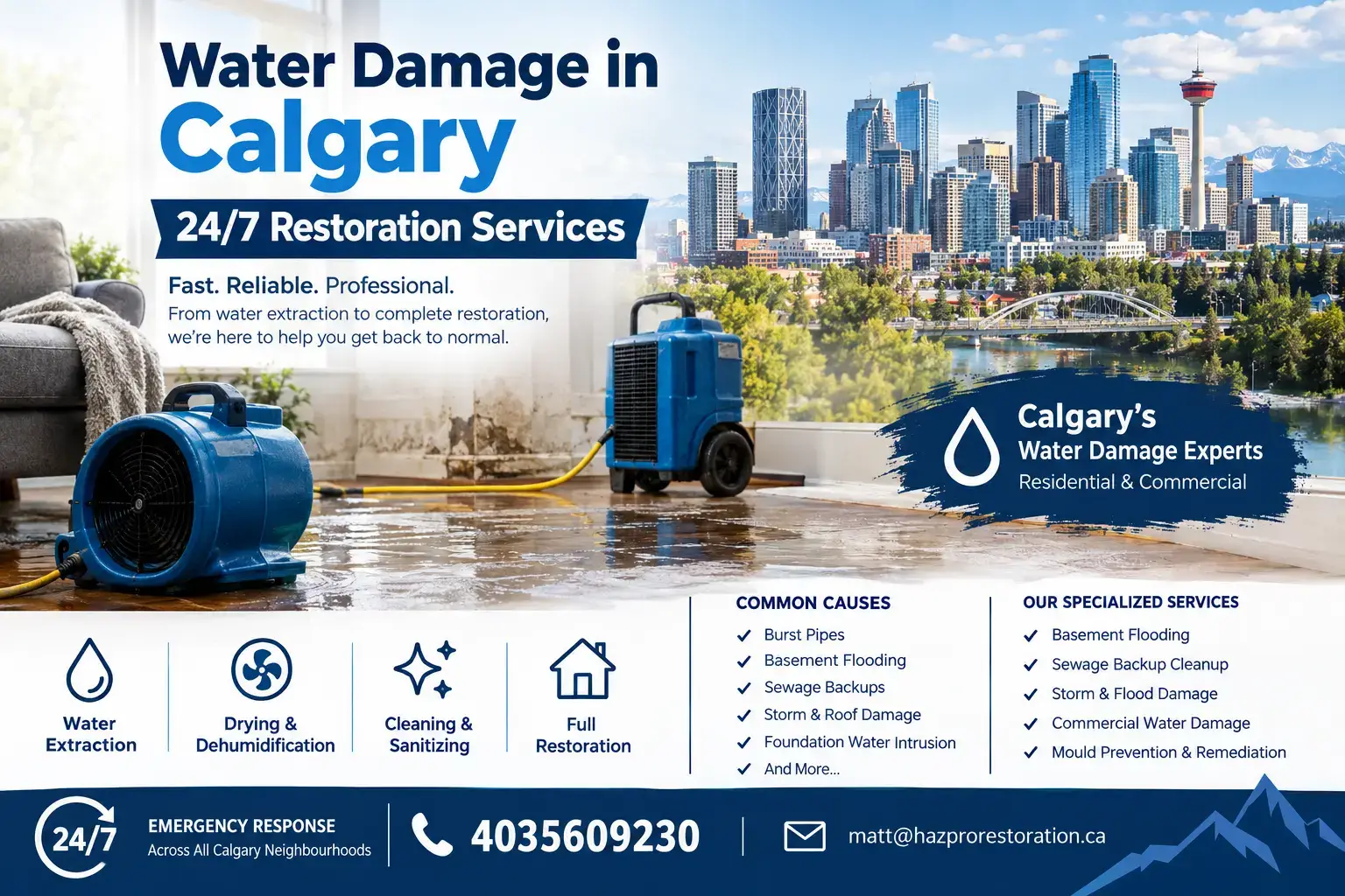 Water Damage in Calgary