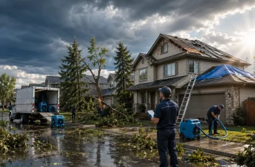 Storm Damage in Calgary